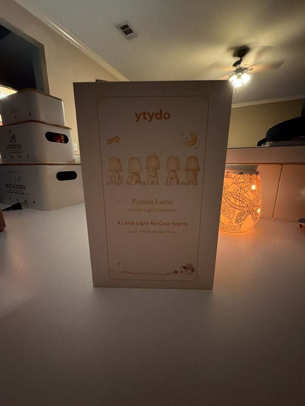 ytydo Person Lamp Decorative Table Light Pink